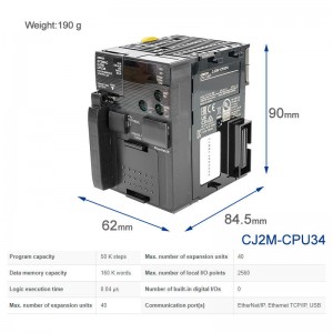 Cj2m Plc Controller Cj2m-cpu32 Omron Japan  CJ2M series New Original CPU34 CPU33 