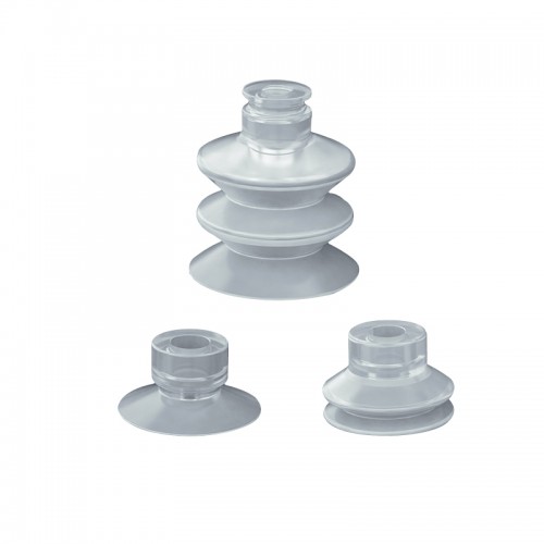 Pneumatic Suction Cup White Silicone Rubber 8mm Mounting Hole Sucker Big Head Injection Molding Machine Manipulator Accessories