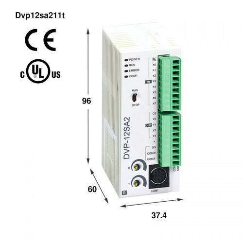 Delta Plc Cpu Avanzata DVP-S 8 In 4 Out NPN DVP12SA211T