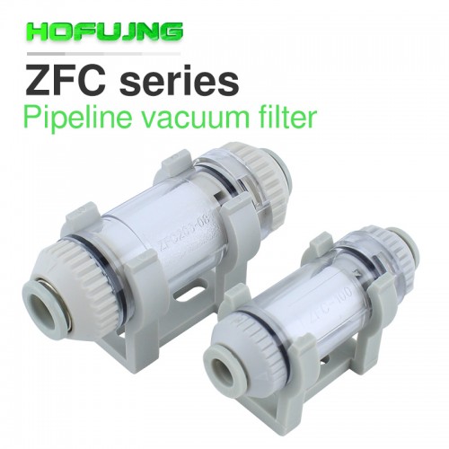 Pipe type vacuum filter ZFC100-04B ZFC100-06B ZFC200-06B ZFC200-08B application tube SMC type one-touch quick fittings ZFC