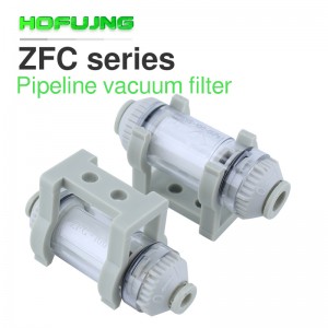 Pipe type vacuum filter ZFC100-04B ZFC100-06B ZFC200-06B ZFC200-08B application tube SMC type one-touch quick fittings ZFC 