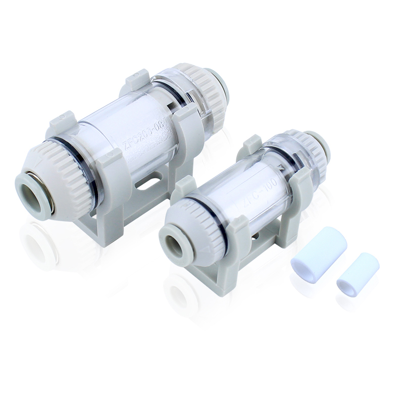 Pipe type vacuum filter ZFC100-04B ZFC100-06B ZFC200-06B ZFC200-08B application tube SMC type one-touch quick fittings ZFC