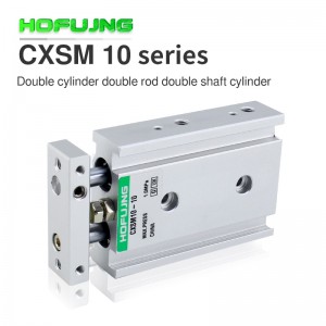 CXSM series SMC type clamping standard pneumatic double shaft air cylinder 